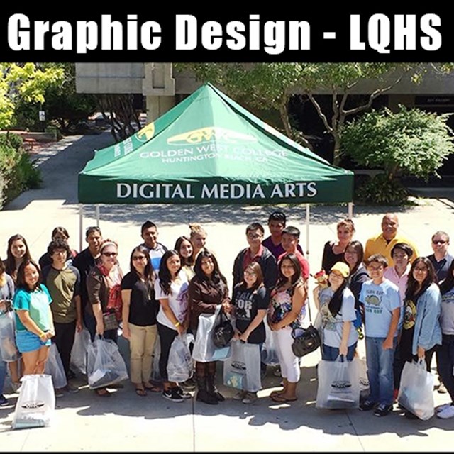 La Quinta High School's ROP Graphic Design Team at Golden West College perfectly executes their group project! 